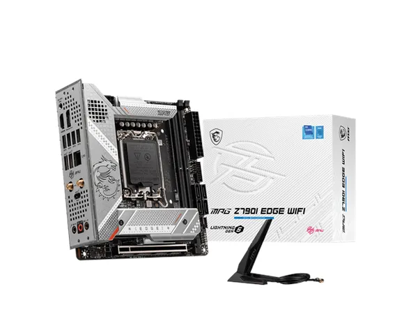 MSI MPG Z790I EDGE WIFI Motherboard - Intel Z790 - Intel LGA1700-Sockel - DDR5 RAM - Mini-ITX