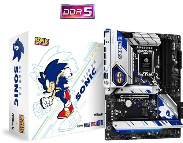 ASRock Z790 PG Sonic Mainboard - Intel Z790 - Intel LGA1700-Sockel - DDR5 RAM - ATX
