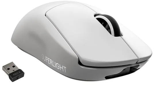 Logitech G PRO X SUPERLIGHT - Gaming-Maus - Optisch - 5 Tasten - Weiss